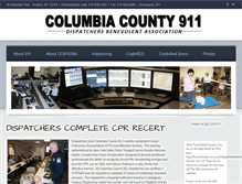 Tablet Screenshot of columbiacounty911.com